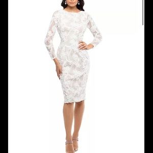 Xscape Lace Soutache Dress